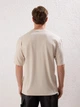 Футболка хлопковая длинная мужская Trendyol TMNSS25TS00161 L Stone (8684737442566) - изображение 2