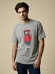 Футболка хлопковая длинная мужская Trendyol TMNSS25TS00158 S Gray (8684737398375) - изображение 4