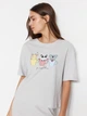Пижама (футболка + штаны) женская хлопковая Trendyol THMSS23PT00134 XS Light Gray (8683048499726) - изображение 3