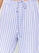 Пижамные штаны женские хлопковые Trendyol THMAW24PJ00001 XS White/Blue (8683049205845) - изображение 5