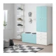 Шафа зі лавкою IKEA (ІКЕА) STUVA / FRITIDS 150х50х192см білий блакитний (692.530.47) - зображення 2