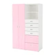Шафа / гардероб IKEA (ІКЕА) STUVA / FRITIDS 120х50х192см білий рожевий (792.764.68) - зображення 1