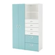 Шафа / гардероб IKEA (ІКЕА) STUVA / FRITIDS 120х50х192см білий блакитний (392.761.30) - зображення 1