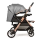 Прогулянкова коляска з перекидною ручкою Ninos Maxi 2, Dark Grey Gold - изображение 4
