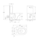 Бачок до унітазу-компакту Mixxus Ellipse-0403-T3 Tank 640х360х835 зі зливною арматурою (MI8318) - изображение 2