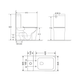 Бачок к унитазу-компакту Mixxus Premium Quadro-0401-T1 Tank 610х365х825 со сливной арматурой (MI8316) - изображение 6