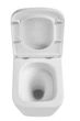 Подвесной унитаз Mixxus Premium Quadro-0301-T3 490x340x360mm, система смыва TORNADO 3.0 (MP6453) - изображение 8