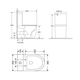 Бачок к унитазу-компакту Mixxus Premium Ellipse-0401-T1 Tank 630х390х840 со сливной арматурой (MI8317) - изображение 3
