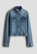 Джинсовая куртка-рубашка синяя H&M 158см (400011696) - изображение 1