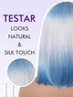 Синтетический парик 35 см каре (голубой) Testar - изображение 3