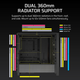 Obudowa Corsair 4000D RS ARGB Frame Tempered Glass Black (CC-9011296-WW) - obraz 3