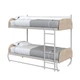Двухъярусная Шкаф-Кровать Smartmebel IZI Гикори Рокфорд Светлый 90х190 см (N 100-28:S) - изображение 2