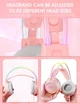 Геймерські навушники ONIKUMA X15 PRO RGB, 50 мм, знімний мікрофон, 3.5 мм, рожеві | Для PC, PS5, Xbox - зображення 8