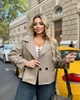 Жіноча куртка-косуха із еко-шкіри з паском Uaclothes 46-48 Бежевий (like34640-150531350) - зображення 3