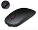 Компьютерная бесшумная USB беспроводная мышка Wireless 2.4 ГГц Mouse оптическая мышь на аккумуляторе (753346680) для пк/планшета (беспроводная мышь) Черная - изображение 2