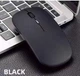 Компьютерная бесшумная USB беспроводная мышка Wireless 2.4 ГГц Mouse оптическая мышь на аккумуляторе (753346680) для пк/планшета (беспроводная мышь) Черная - изображение 3