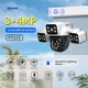 Уличная поворотная Wi-Fi IP-камера видеонаблюдения ESCAM TC295-ED5B3-XC 6K 12МП (3 объектива по 4МП), с автослежением, микрофоном и ночным видением - изображение 4