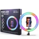 Кольцевая лампа RGB LED MJ33 Soft Ring Light с пультом - изображение 1