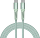Кабель Verbatim 60 Вт, USB-C–USB-C, 120 см Зелений (31864) - зображення 3