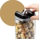 Комплект контейнеров для сыпучих продуктов FOOD Container 7шт прозрачные органайзеры для кухни набор емкостей для хранения круп макарон сахара соли соли сладостей - изображение 9