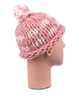 Шапка PureWool One size Розовый (SE-16126_Pink-White) - изображение 2