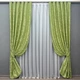 Комплект готовых штор VR-Textil Жаккард Вензель № 297ш Салатовый 150х270 см 2 шт (30-047) - изображение 2