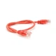 Патч-корд литой RITAR, UTP, RJ45, Cat.5e, 1m, красный, Cu (медь) PCR-CU/1Rd - изображение 1
