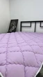 Одеяло ODA зимнее холофайбер полуторное 155x210 двусторонняя (лаванда, вензеля) - изображение 4