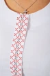 Блуза класична з вишивкою, колір білий, S, 230R03-1 - зображення 6