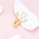 Брошь-значок унисекс BROCHE бижутерия Медицина Логопедические инструменты золотистая BRGV112455 - изображение 2