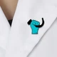 Значок на магните BROCHE брошь бижутерия Медицина Ларингоскоп синий BRMG114780 - изображение 3