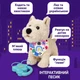 Интерактивная собачка на поводке бежевая M6218UA-1, которая ходит, поет на украинском языке и «лижет», 28 см - изображение 7