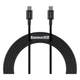 Кабель Baseus Superior Series Type-C-Type-C 100W 5A 2м для быстрой зарядки и передачи данных Black (CATYS-C02) - изображение 1