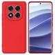 Чехол Fiji Full Soft Premium для Xiaomi Redmi Note 15 противоударный бампер с микрофиброй Red - изображение 1