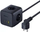 Мережевий фільтр Baseus EnerFill FA11 Cube Power Strip 3AC+1U+1C 67W 1.5m EU Cosmic Black (6932172687526) - зображення 2