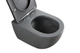 Унитаз подвесной Mixxus Premium ELLIPSE-0309-T1 GRAY 530x360x350mm система смыва TORNADO 1.0 (MP665 - зображення 6