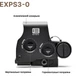 Коллиматорный прицел EOTech EXPS3-0 (BLK) 1×, 30×23 мм, 1 MOA, водонепроницаемый, черный (EXPS3-0.BLK) - изображение 3