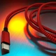 Кабель шнур провод шнурок для быстрой зарядки айфона телефона GDragon Tech Type-C - Lightning 1м 20W 2,2A для смартфона эпл лайтнинг тайпси нейлоновая оплётка Красный 10_10_1m_2 - изображение 5