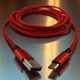 Кабель шнур провід шнурок для зарядки телефону смартфона GDragon Tech Usb Type-C 2м 120W 6A 480 Мбіт/с для швидкої зарядки телефону передачі даних нейлонове оплетення юсб тайп сі Червоний 10_1_2m_2 - зображення 11