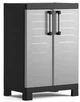 Шафа Keter Kis Detroit Low Resin сіра 97х65х45 см 2 полиці господарська (252264) - изображение 6