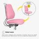 Дитяче крісло Evo-Kids Mio Ergo Lite Pink (Y-507 Lite KP) Рожевий - зображення 7