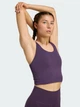 Спортивный топ для фитнеса женский Adidas All Me Medium Support JW4859 S Фиолетовый (4068811378097) - изображение 13