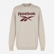 Свитшот мужской Reebok 3F RI FLC Big Logo Cre IM3948 S Бежевый (4066763545079) - изображение 4