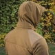 Флісова куртка з капюшоном M-Tac Norman Windblock Fleece Coyote розмір 2XL - зображення 7