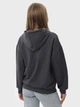 Набор толстовок на молнии с капюшоном женских Ray Premium Loose U0409W-Dark Grey-Black L 2 шт Темно-серый/Черный (RAY2000000046709) - изображение 8