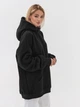 Набор худи теплых оверсайз женских Ray Oversize U0404W-Cream-Dark Grey-Black L/XL 3 Бежевый/Темно-серый/Черный (RAY2000000045641) - изображение 13
