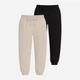 Набор спортивных штанов мужских Ray Premium Loose U0909M-Cream-Black XS 2 Бежевый/Черный (RAY2000000048499) - изображение 1