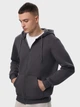 Толстовка на флисе, на молнии мужская Ray Basic U0405LM-Dark Grey M Темно-серая (RAY2000000041513) - изображение 3
