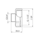 Перехід Thermo Alliance Forte 1" 1/2х3/4" ВЗ SF3604020 - зображення 2