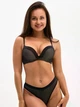 Комплект белья: бюстгальтер push-up и бразилианы Balaloum 9365 Черный 90C - изображение 5